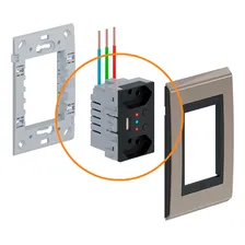 Tomada Dupla Com Usb Smart Wi-fi Whome Refinatto Preto Foto mini 4