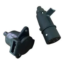 Tomada Eletrica Caminhao Carreta Macho Femea 7 Polos Nylon Foto mini 4