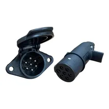Tomada Eletrica Caminhao Carreta Macho Femea 7 Polos Nylon Foto  mini 1
