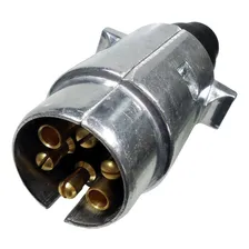 Tomada Elétrica Engate Redonda 6 Polos Macho Móvel 12v 24v Foto  mini 1