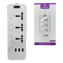 Tomada Elétrica Régua Com 3 Saídas E 3 Entradas Usb Oi-to124 Foto mini 1