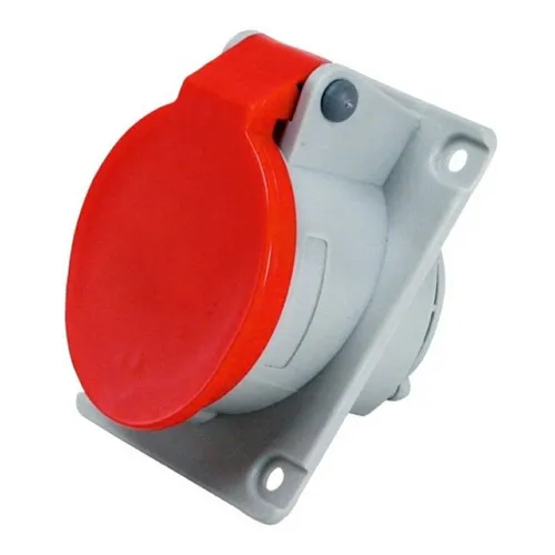 Tomada Embutir 3p+n+t 16a 380/440v Vermelho - N5046 - Steck Foto 1