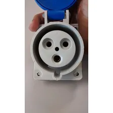 Tomada Embutir Newkon N3246 32a 220/240v 2p+t 6h Azul Steck Foto mini 4