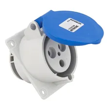Tomada Embutir Newkon N3246 32a 220/240v 2p+t 6h Azul Steck Foto mini  2