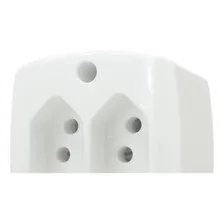Tomada Externa Ilumi 2 Polos +terra Dupla 10a Branca 16518 Foto mini 4