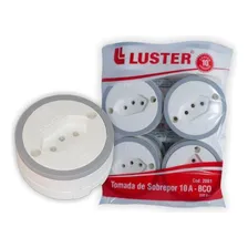 Tomada Externa Luster 2 Polos +terra 10a Branca 2081 Foto mini 1