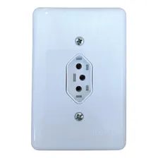 Tomada Fixa De Embutir Bipolar 2p+t 20a Ilumi Branco Foto mini  2