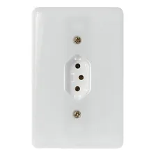 Tomada Fixa De Embutir Bipolar 2p+t 20a Ilumi Branco Foto mini 1
