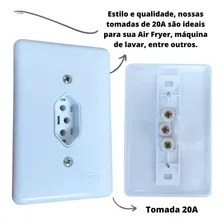 Tomada Fixa De Embutir Bipolar 2p+t 20a Ilumi Branco Foto mini 3
