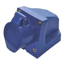 Tomada Industrial 2p+t 16a 6h J02tm-113 Azul 250v Jng Foto  mini 1