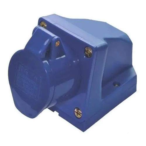 Tomada Industrial 2p+t 16a 6h J02tm-113 Azul 250v Jng Foto 1