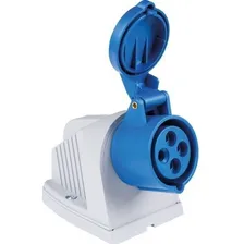 Tomada Industrial Sobrepor 3p+t 32a 220-250v 9h Tramontina Cor Tomada Sobrepor azul Foto mini 1
