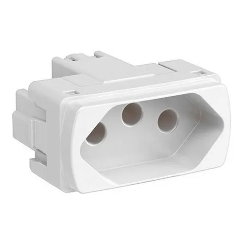 Tomada Modular 10a Miluz S3B70340 Schneider Electric Foto 1