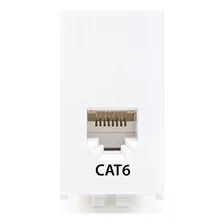 Tomada (módulo) Rede Rj45 Cat6 Ilus Siemens 5tg9 9100 Cor Branco Foto  mini 1