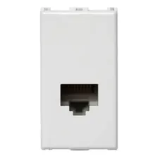 Tomada (módulo) Rede Rj45 Cat6 Ilus Siemens 5tg9 9100 Cor Branco Foto mini  2