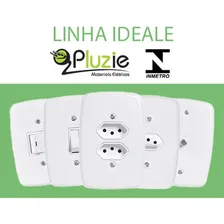 Tomada Monobloco Tripla 20a Pluzie 4x2 Tomada Facil Cor Branco Foto mini  3