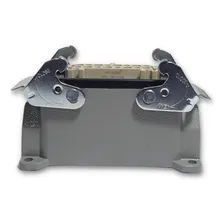 Tomada Multipolar 16 Pinos Base Alta E Plug Macho+femea Cor Cinza Foto mini 4