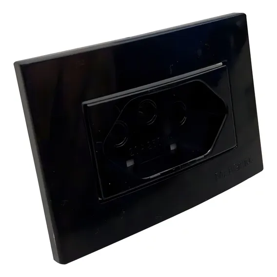 Tomada P/ Moveis Margirius 2p T Preta 20a 250v Nbr 14136 Cor Preto Foto 1