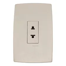 Tomada Padrão Americano 2p Universal Vertical Pial Legrand - Pial Plus Cor Bege Foto mini 1
