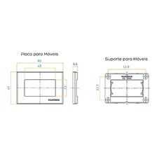 Tomada Para Moveis 10a Margirius Embutir M贸vel Planejado Mdf Cor Marrom Foto mini 4