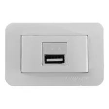 Tomada Para M贸veis Usb Charger 5v Lumitek Cor Branco Foto mini 1