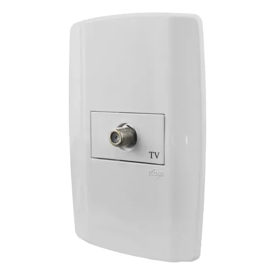 Tomada Para Tv Coaxial Slim - Ilumi Cor Branco Foto 1
