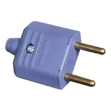 Tomada Pino Plugue Macho Roxo 2 Pinos 10a Margirius Foto mini 1