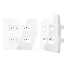 Tomada Quadrupla 4x4 Dometek Cor Branco 20a Foto mini 2