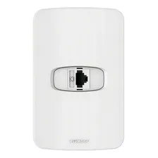 Tomada Rj11 4 Vias Com Placa 4x2 Gracia Branco Alumbra Cor Branca Foto  mini 1