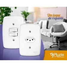 Tomada Simples Branca Ideale 20a - Pluzie Cor Branco Foto mini 2