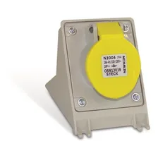 Tomada Sobrepor 2p+t 16a 110v N3004 Newkon Steck Cor Amarelo Foto  mini 1