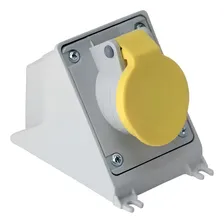 Tomada Sobrepor 2p+t 16a 110v N3004 Newkon Steck Cor Amarelo Foto mini  3
