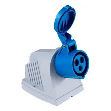 Tomada Sobrepor Industrial 2p+t 32a 220-250v 6h Tramontina Cor Tomada Sobrepor Industrial 32a AZUL Foto mini 1