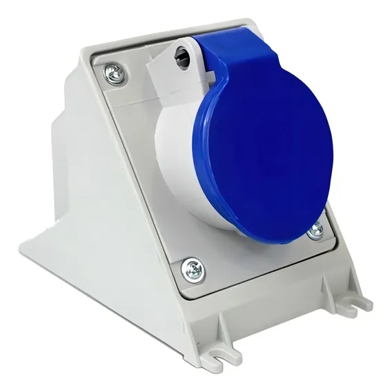Tomada Sobrepor Newkon 3p+t 32a 200/250v 9h Ip44 N4209 Foto 1