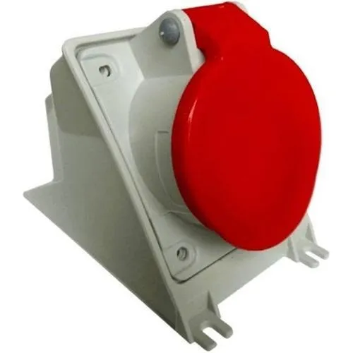 Tomada Sobrepor Newkon 3p+ T 32a 380/440v 6h Vm Ip44 Steck Foto 1