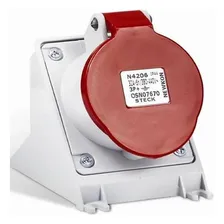 Tomada Sobrepor Newkon 3p+ T 32a 380/440v 6h Vm Ip44 Steck Foto mini 3