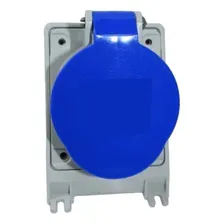 Tomada Sobrepor Steck 2p+t 16a 6h Azul 250v Newkon N3006 Foto mini  2