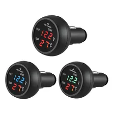 Tomada Usb Veicular C/ Medidor De Bateria E Temperatura 2018 Cor Vermelho Foto mini 2