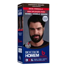 Tonalizante Biocolor Homem Bozzano Castanho Escuro - Kit C/3un Foto mini 3