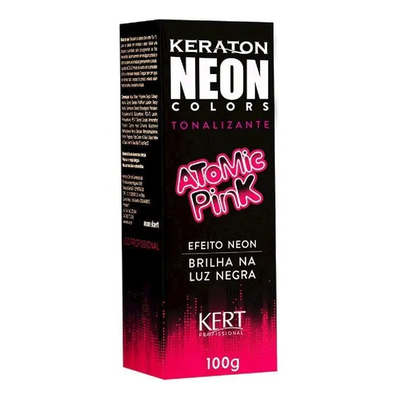 Tonalizante Keraton Keraton neon colors Keraton Neon Colors tom atomic pink para cabelo x 100g Foto 1