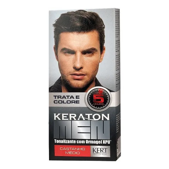 Tonalizante Keraton Men Castanho Médio Kert Foto 1