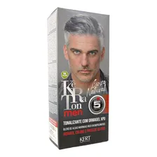 Tonalizante Keraton Men Cinza Natural Tom 4 castanho Foto mini  2
