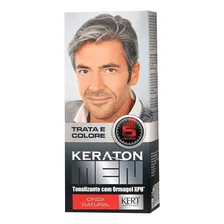 Tonalizante Keraton Men Cinza Natural Tom 4 castanho Foto  mini 1