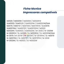 Toner Compatível Samsung t-d111 D111s M2020w M2070w 2020w Tinta Preto Foto mini  2