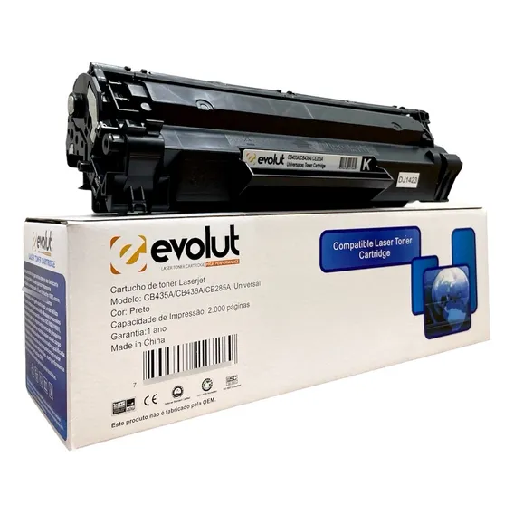Toner Evolut 285a 85a 436a 435a P1102 1102 M1132 M1120 Tinta Preto Foto 1