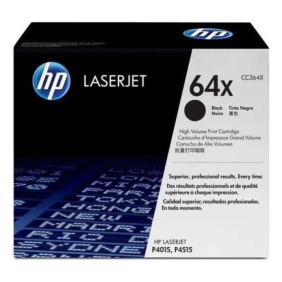 T贸ner Hp 64X Cc364x Cor Preto Foto 1