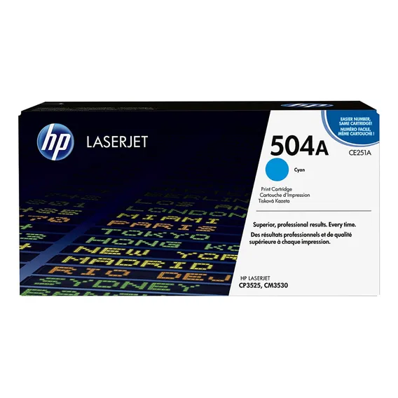 Toner Hp Ce251a Ce252a Ce253a Cor Cian Foto 1