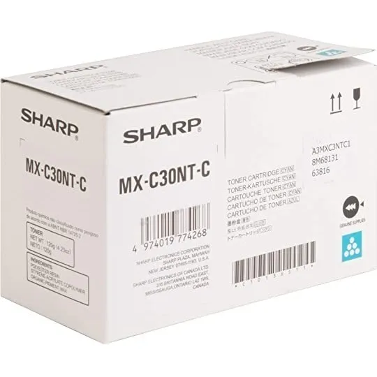 Toner Sharp Mxc30ntc Cyan Foto 1