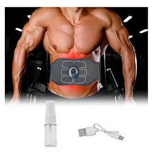 Tonificador Abdominal Ems Elétrico Modeladora Ajustável Bivolt Foto mini 4