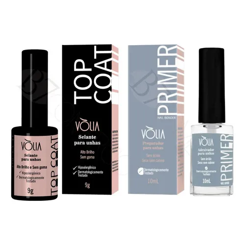 Top Coat Vòlia + Primer Led Uv Unhas De Gel Uso Profissional Foto 1